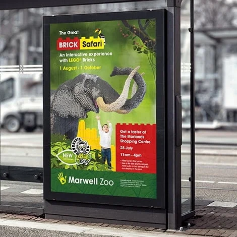 Outdoor Poster on bus stop