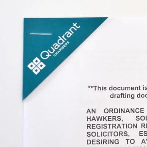 Business Print 4 Document Corners