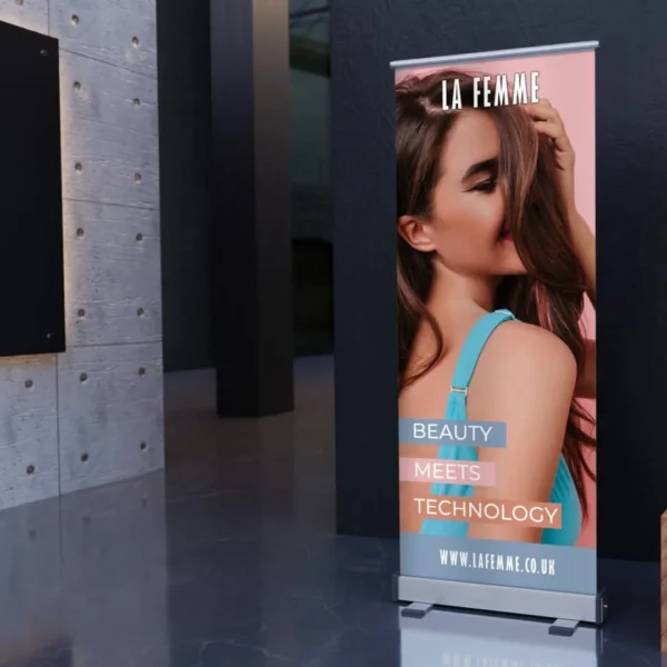 Hair and Beauty 1 La Femme Roller Banner