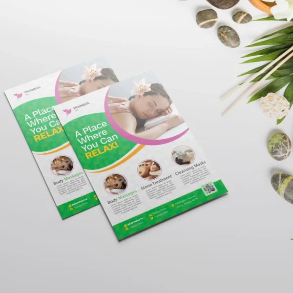 Health, Fitness and Spa Print 6 Spa Flyers