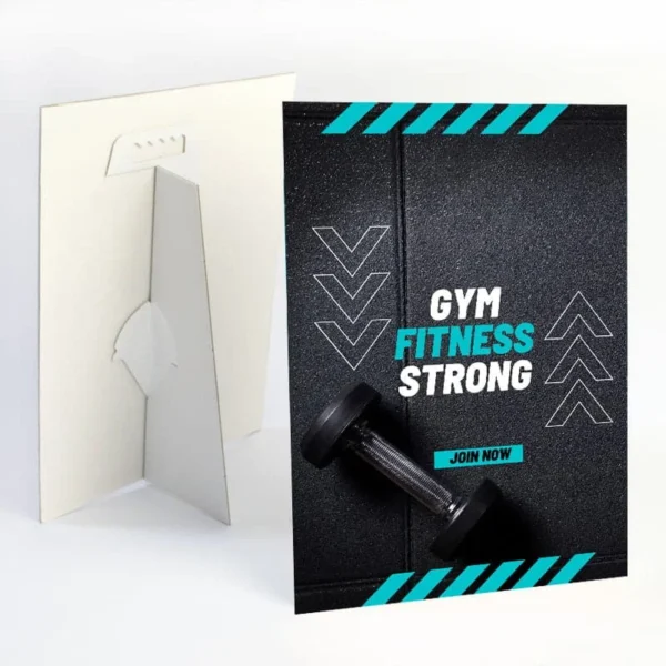 Health, Fitness and Spa Print 15 Gym Strut Cards front and back