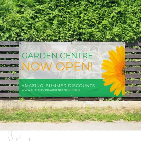 Garden Centre, DIY Stores and Builders Merchant 1 outdoor banner printing for garden centre