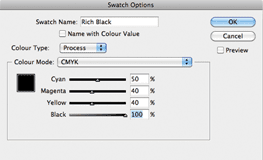 Black Colour Swatch
