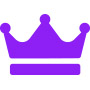 Dark Purple Crown Icon