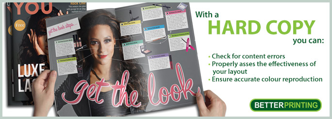 with hard copy proofs you can