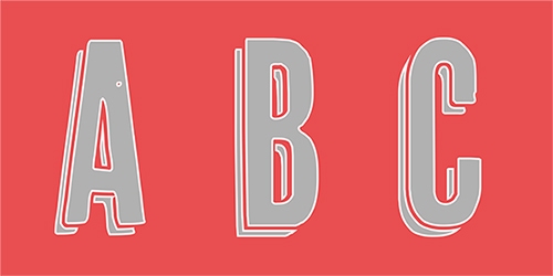 Outlined fonts