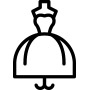 White Wedding Dress Icon